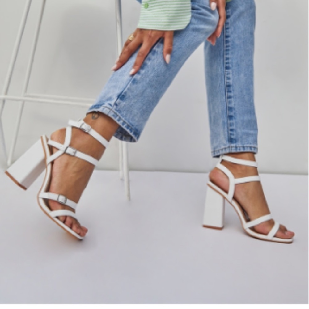 white block heels